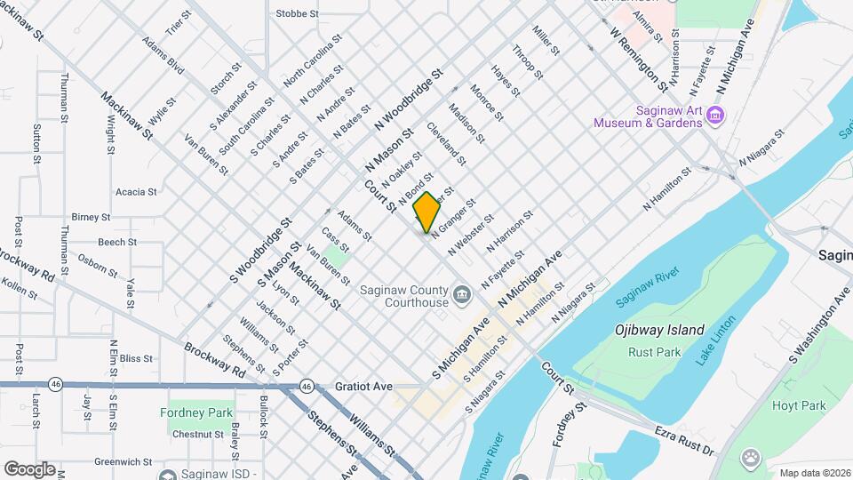 121 N Granger St Map and Location Details