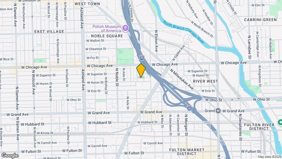 1234 W Huron St Map and Location Details