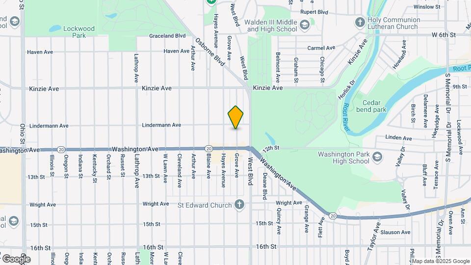 1118 1/2 Grove Ave Map and Location Details