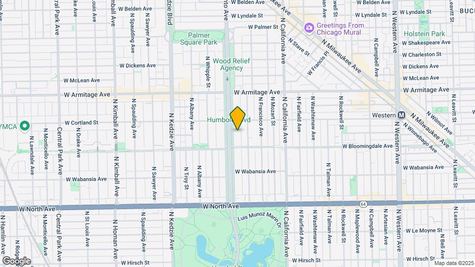 1829 N Humboldt Blvd, Unit B Mapa y Detalles de la Ubicación