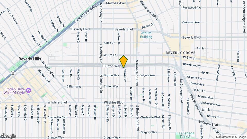 327 N Swall Dr Map and Location Details