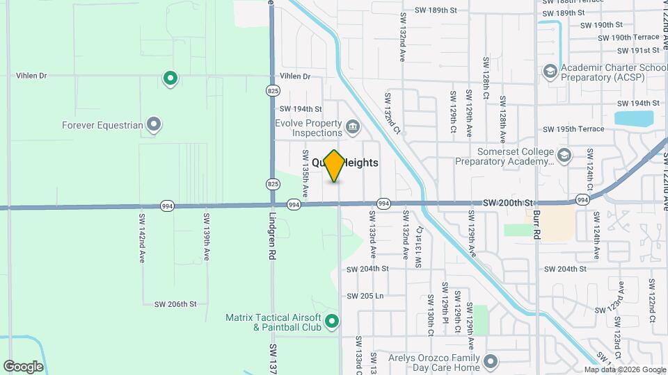 19880 SW 134th Ave Map and Location Details