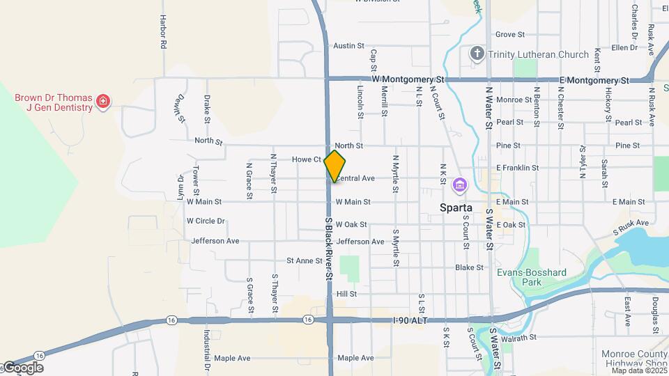 111 N Black River St, Unit Upper Map and Location Details