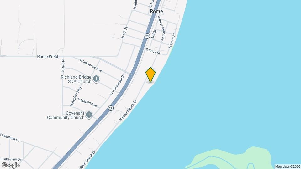 15414 N River Beach Dr Mapa y Detalles de la Ubicación