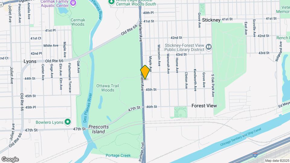 4425 S Harlem Ave Map and Location Details
