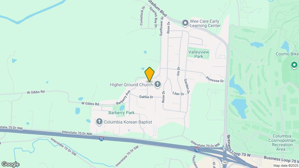 1904 Mayberry Dr Map and Location Details