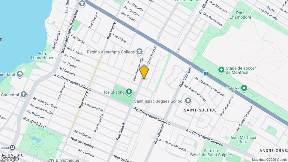 1580-1590 Sauvé Rue E Map and Location Details