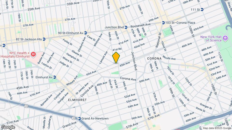 93-38 43rd Ave Mapa y Detalles de la Ubicación