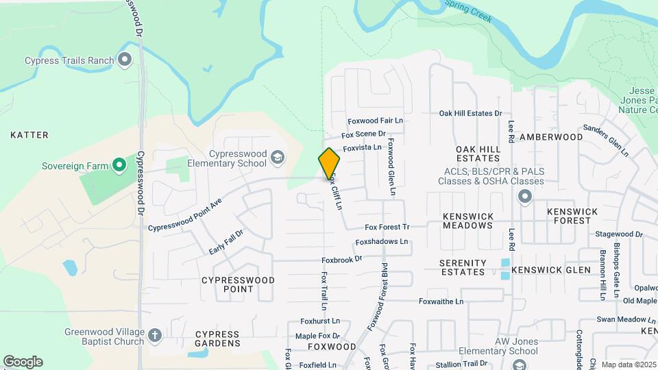 20843 Fox Cliff Ln Map and Location Details