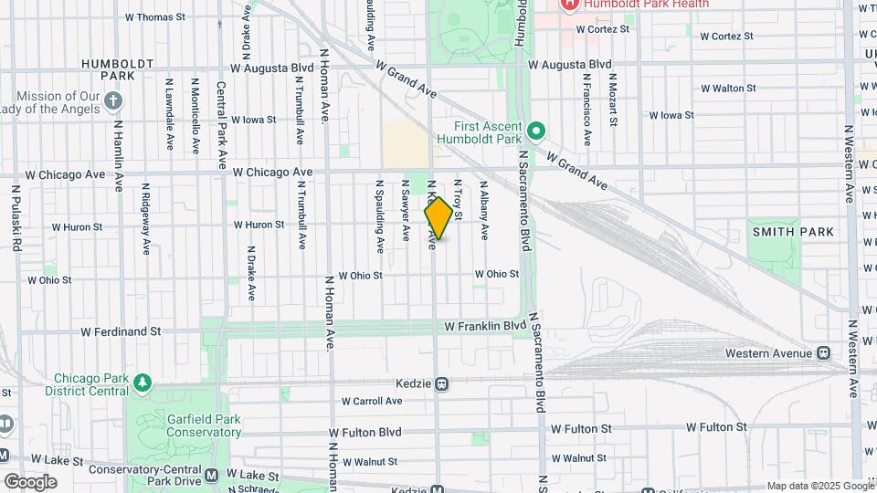 633 N Kedzie Ave Map and Location Details