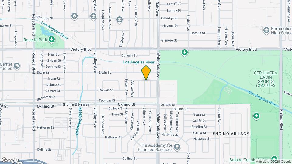 6218 Balcom Ave Map and Location Details