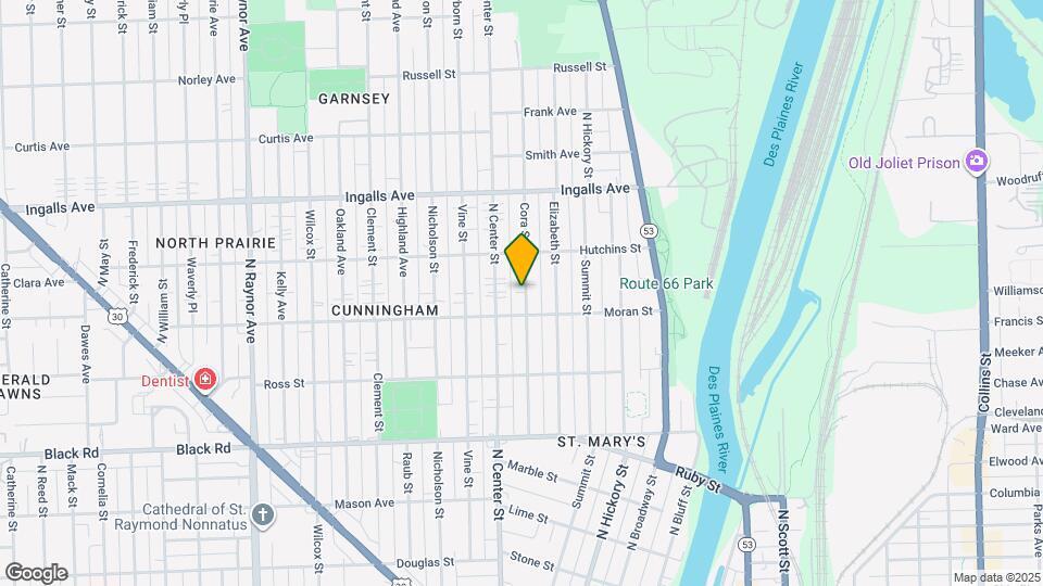 1009 Cora St Map and Location Details