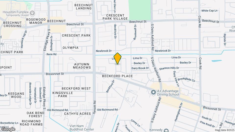 8815 Beckford Dr Mapa y Detalles de la Ubicación