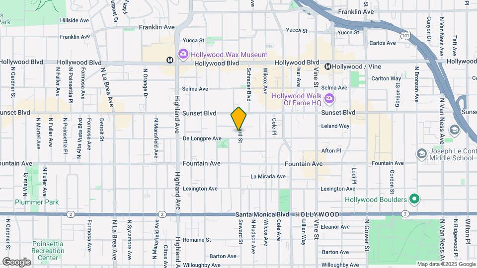 1403 Seward St, Unit 2 Map and Location Details
