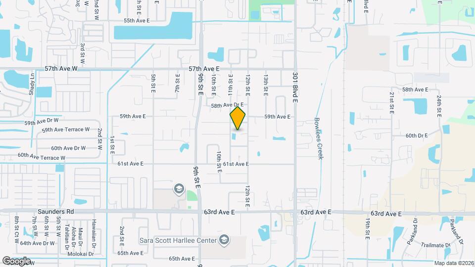 1103 59th Ave Cir E Map and Location Details
