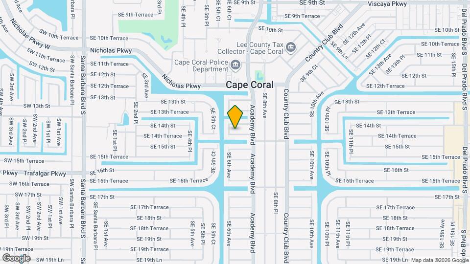 607 SE 14th Terrace Map and Location Details