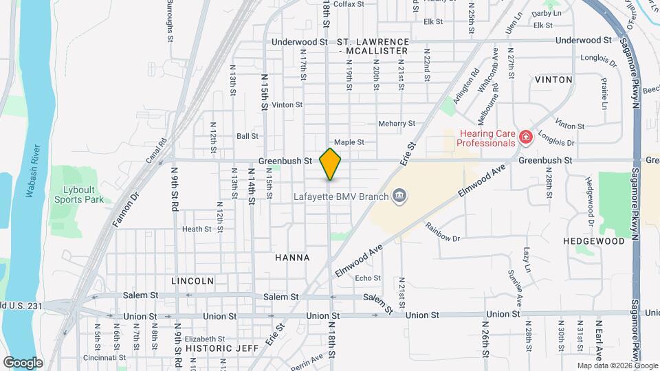 1315-1317 N 18th St Map and Location Details