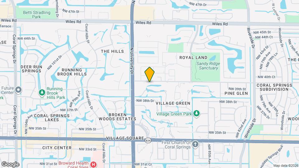 9120 NW 40th St Map and Location Details