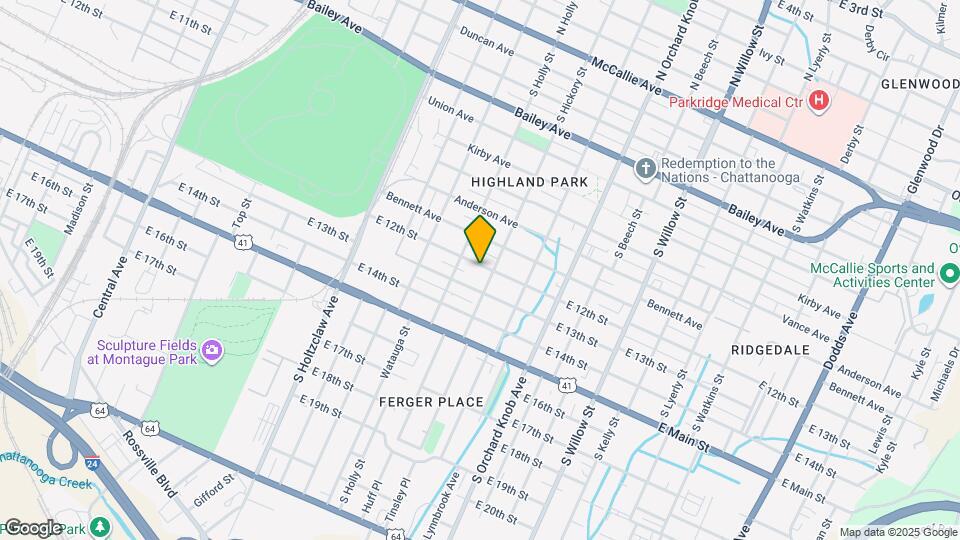 1610 E 12th St Map and Location Details