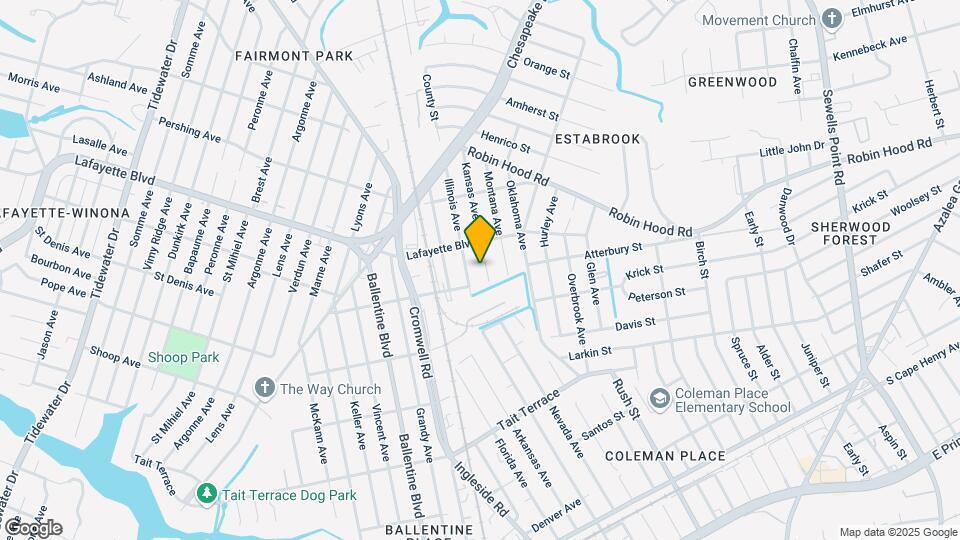3009 Kansas Ave-Unit -3 Br 2Bath Duplex Map and Location Details