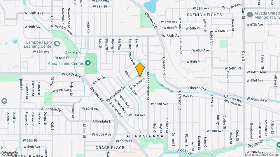 9639 W 63rd Pl Map and Location Details