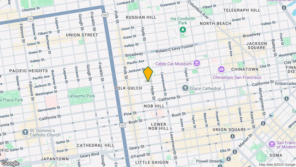 1512 Clay St Map and Location Details