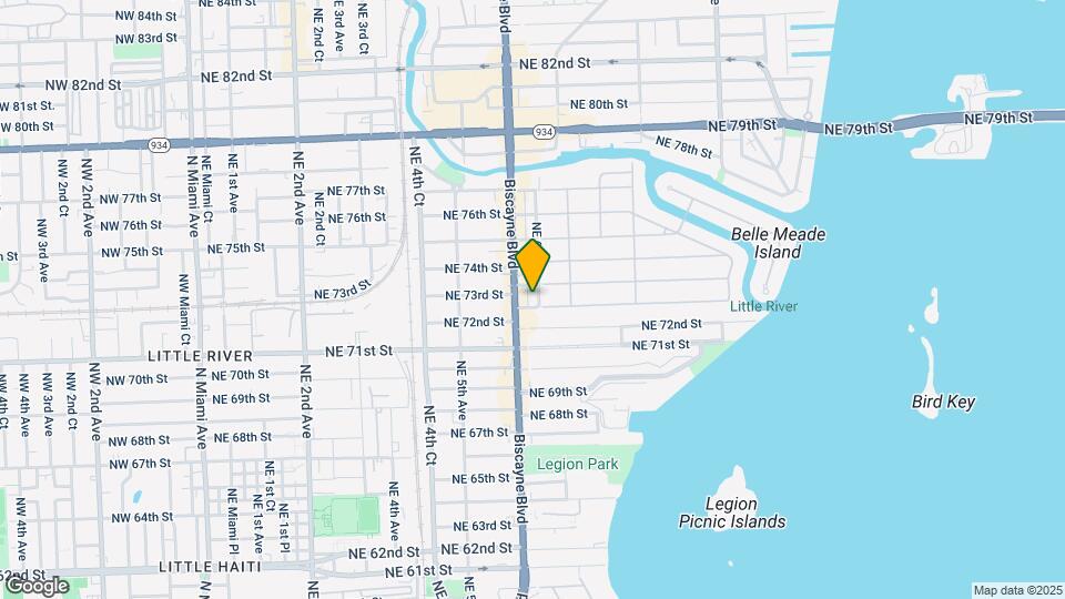 631 NE 72nd Terrace Map and Location Details