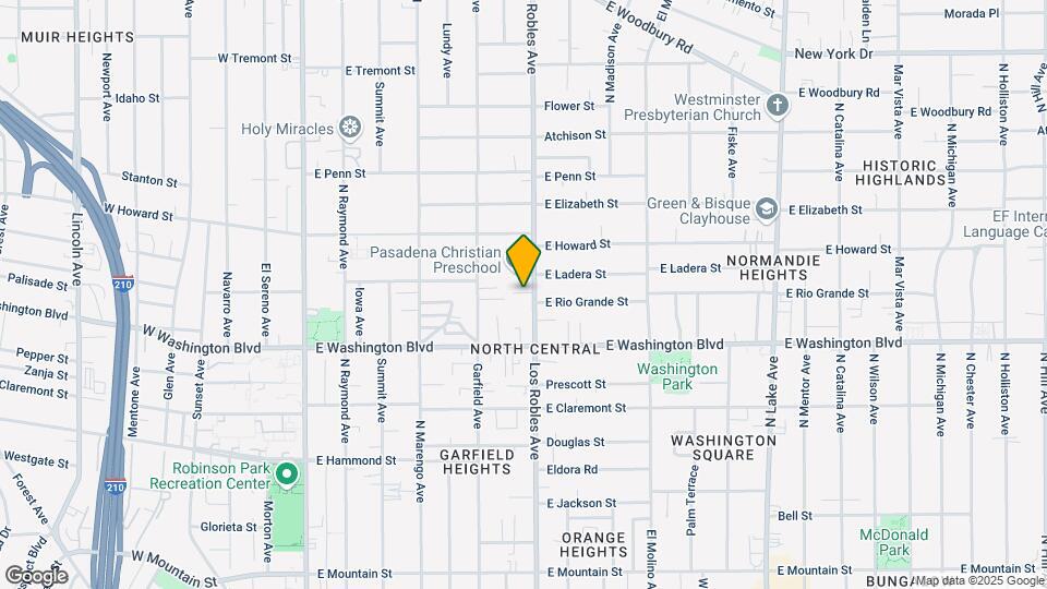 1437-1443 N Los Robles Ave Mapa y Detalles de la Ubicación