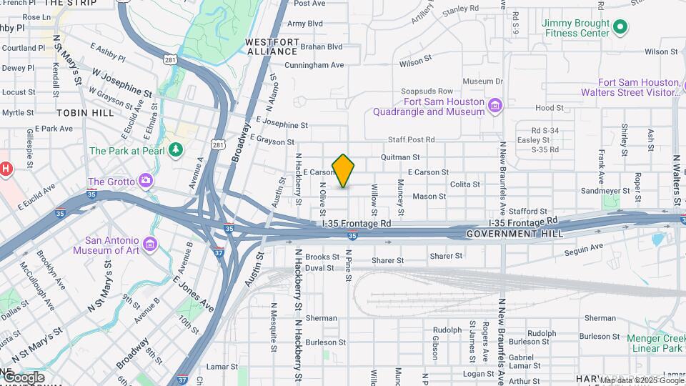 329 Mason St Map and Location Details