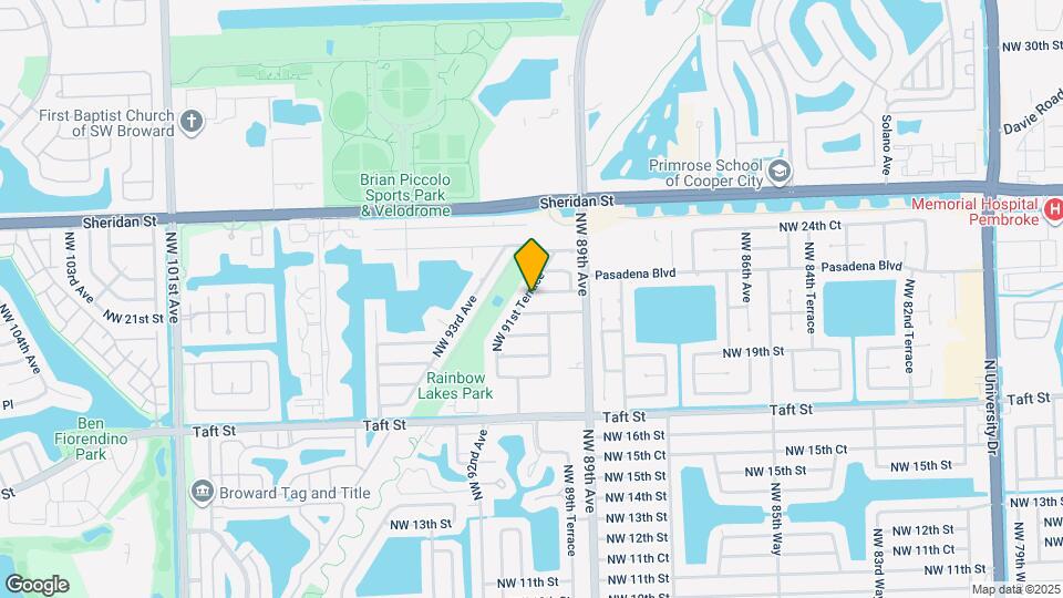 9020 NW 21st Ct Map and Location Details