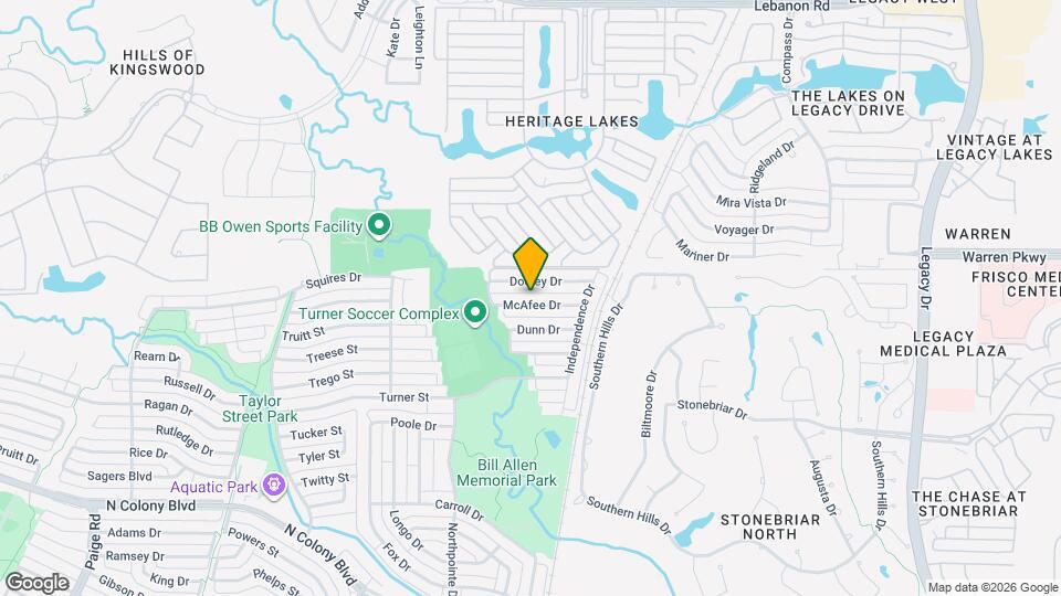 6028 McAfee Dr Map and Location Details