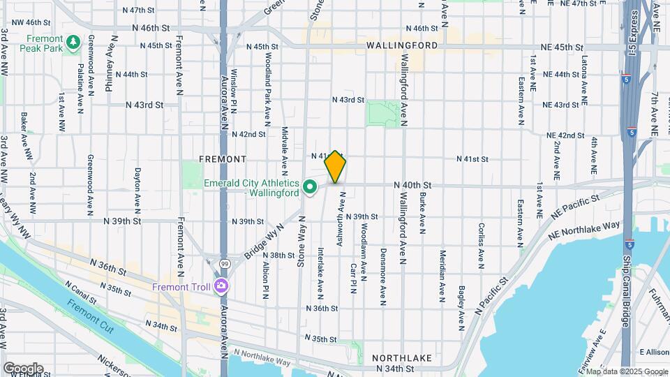 1409 N 40th St, Unit Front Map and Location Details