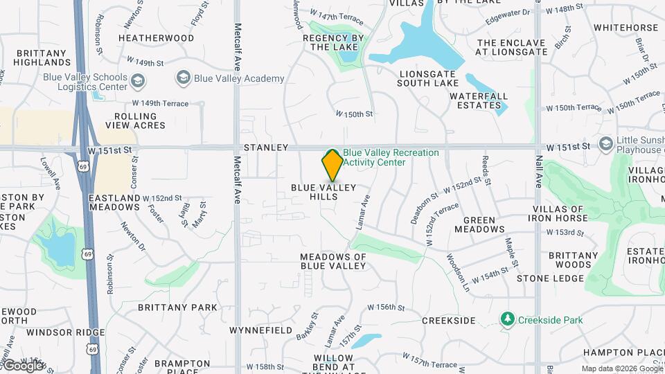 6633 W 151st Pl Map and Location Details