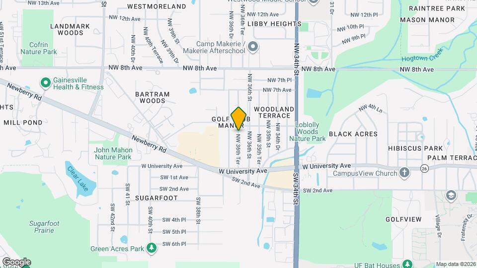 401 NW 36th Ter Map and Location Details