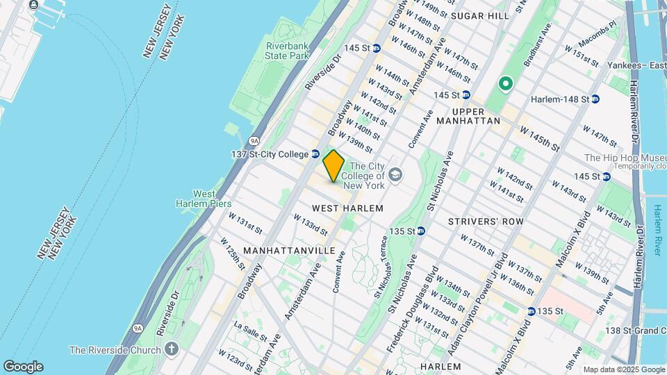 516 W 136th St Map and Location Details