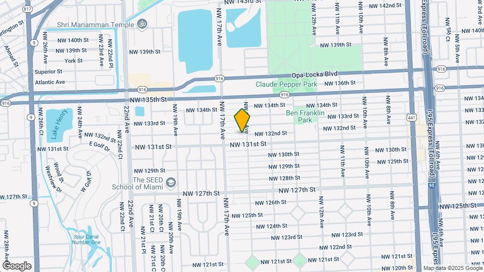 1610 NW 132nd St Mapa y Detalles de la Ubicación