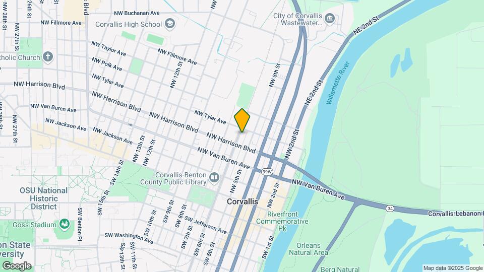 437 NW 6th St, Unit #3- Queen Bed Map and Location Details