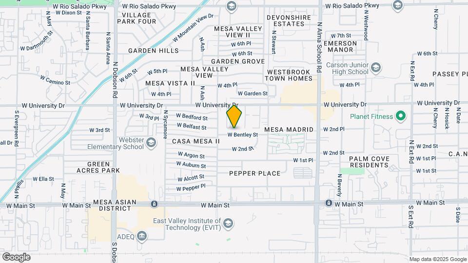 1520 W Bentley St Map and Location Details