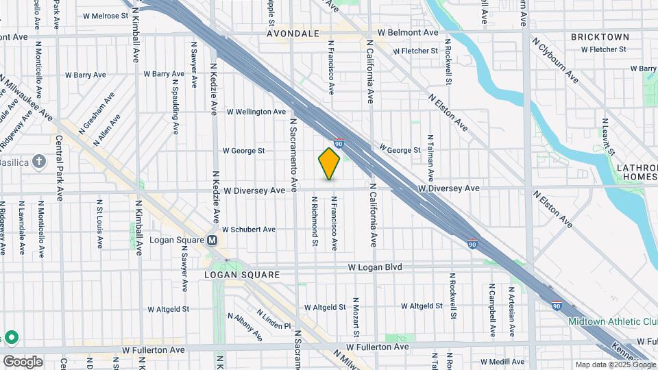 2902 W Diversey Ave Map and Location Details