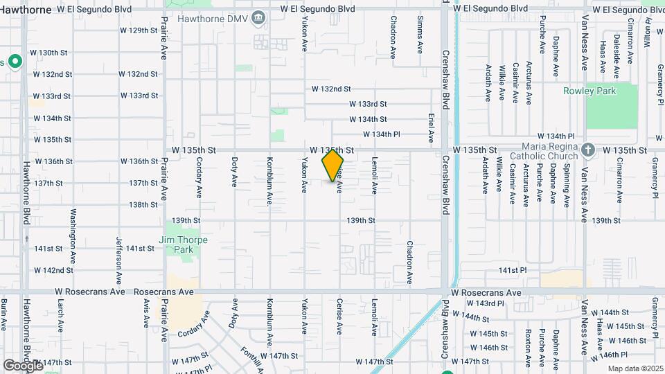 13629 Cerise Ave Mapa y Detalles de la Ubicación