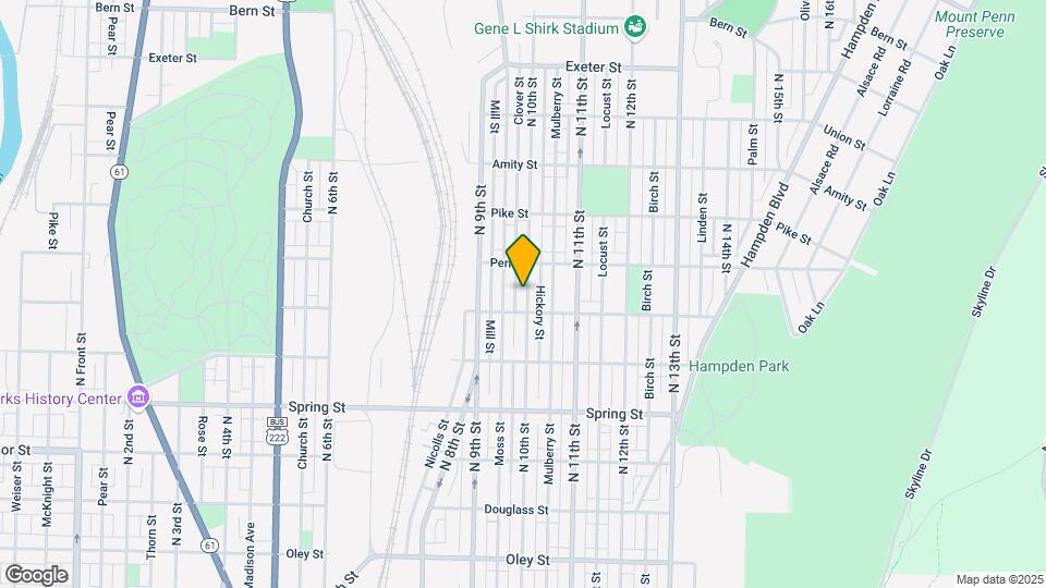 1222 N 10th St Map and Location Details