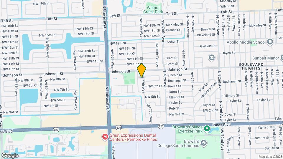 710 NW 77th Way Map and Location Details