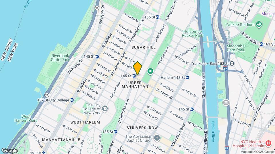 345 W 145th St Mapa y Detalles de la Ubicación
