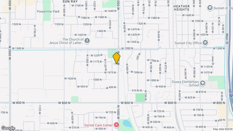 1137 W 1000 N Map and Location Details