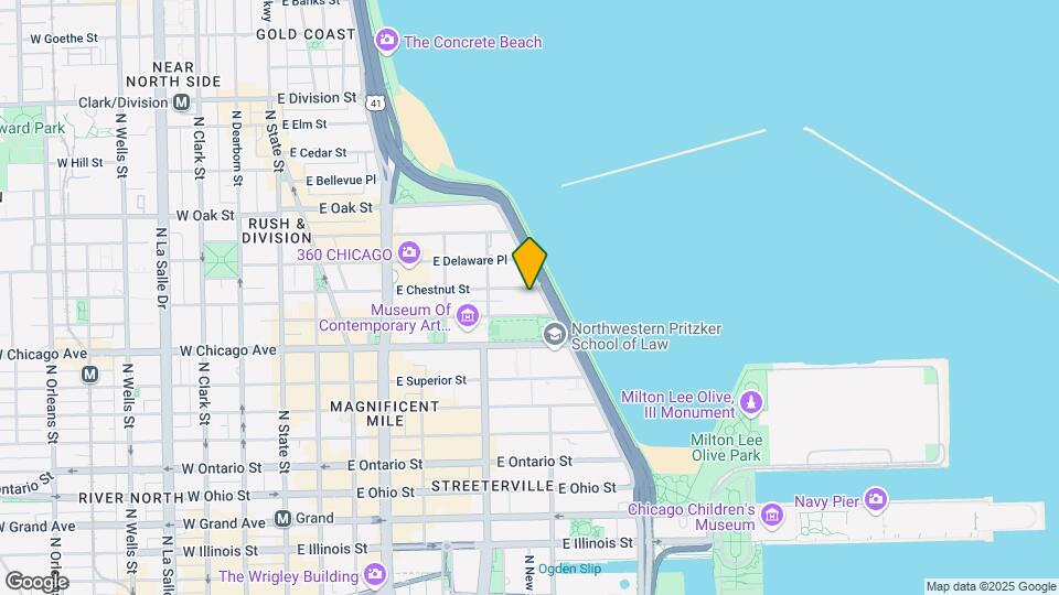 850 N Lake Shore Dr, Unit 804 Mapa y Detalles de la Ubicación
