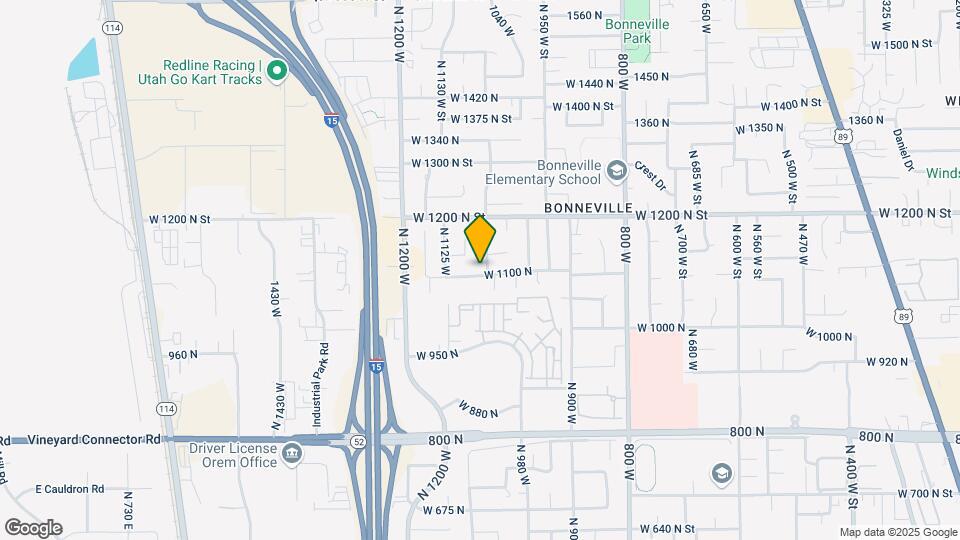 1058 W 1100 N Map and Location Details