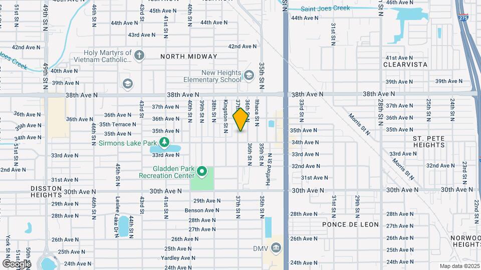 3429 37th St N Map and Location Details