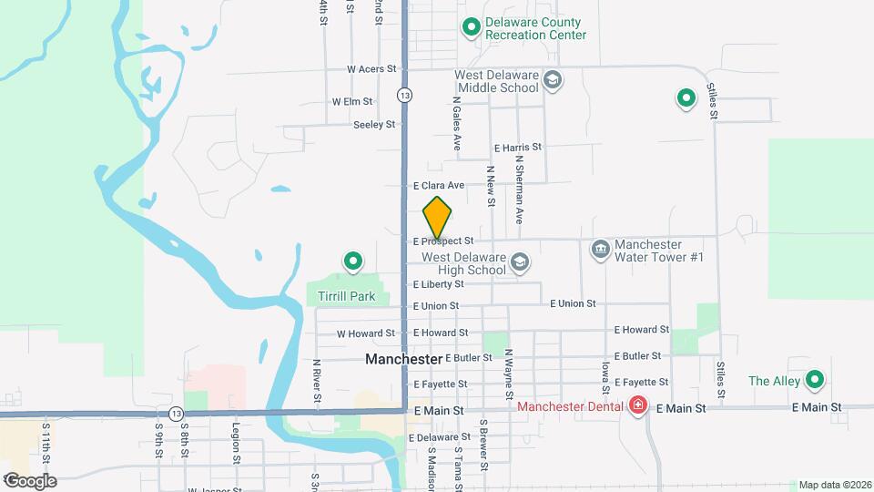 125 E Prospect St Map and Location Details