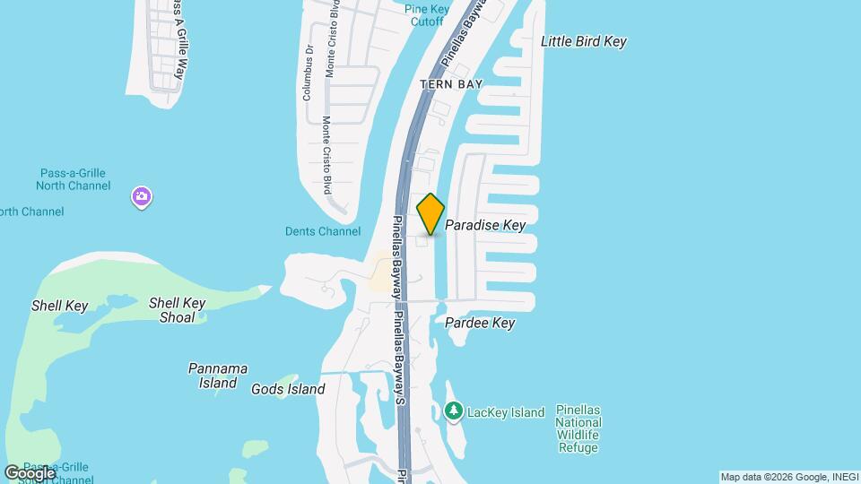 1101 Pinellas Bayway S Map and Location Details