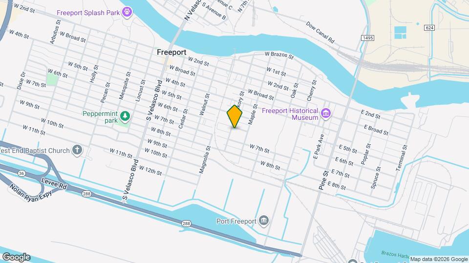 527 W 6th St Map and Location Details